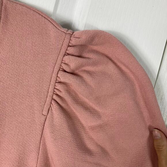 nwot alc Sweatshirt Women M”Rayna”Pink,Puff Balloon-Long-Sl,Fleece-Lining,Cotton - Picture 5 of 10